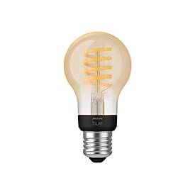 Image of Philips Hue White ambiance - Glühbirne mit LED-Filament - Form: A60 - E27 - 7 W - warmweißes bis tageslichtweißes Licht - 2200-4500 K