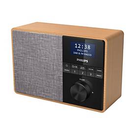 Philips TAR5505 - Tragbares DAB-Radio - 5 Watt - helles Holz