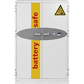 Phoenix Battery Commander BS1934K, Aufbewahrungstresor für Batterien, B 1125 × T 650 × H 1685 mm, feuergeschützt, Temper