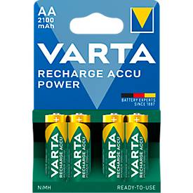 Piles rechargeables VARTA Power Play Longlife, Mignon AA, 4 pièces