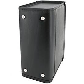 Pilotenkoffer Alassio VICENZA, Hauptfach, Laptopfach bis 17'', Stiftschlaufen, Tragegriff, abschließbar, Kunstleder, schwarz