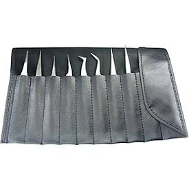 Pinzetten antimagnetisch 8-teilig in Plastiktasche