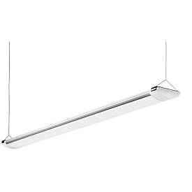 Plafonnier / luminaire suspendu à LED ALCO avec suspension par câble, 5000 lumens, 4500 K blanc neutre, L 1200 x l 120 x H 30 mm