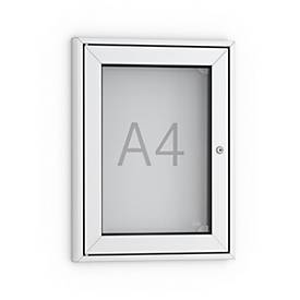 Plakat-Schaukasten, spitz, alu-/silberfarbig