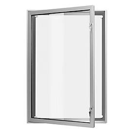 Plakat-Schaukasten, spitz, alu-/silberfarbig