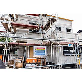 Plakattasche Durable, A3 Hoch- & Querformat, 2-seitig, für bis zu 2 Blatt, Kabelbinder, wasserdicht, B 350 x T 0,6 x H 460 mm, transparent, 5 Stück