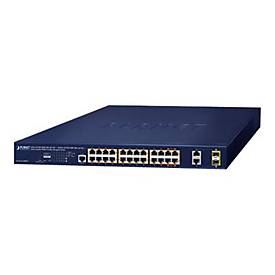 PLANET GS-4210-24HP2C - Switch - L4 - managed - 20 x 10/100/1000 (PoE+) + 4 x 10/100/1000 (PoE++) + 2 x Combo Gigabit Et