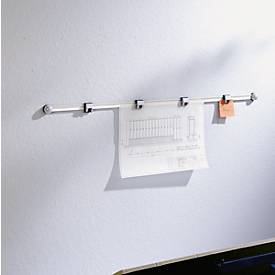 Planhalter Wandschiene, lichtgrau