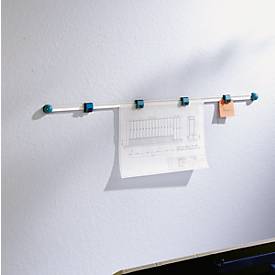 Planhalter Wandschiene, lichtgrau