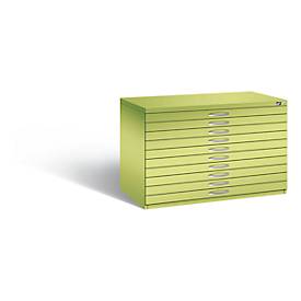 Image of Planschrank aus Stahl, für Formate bis DIN A1, 10 Schubladen
