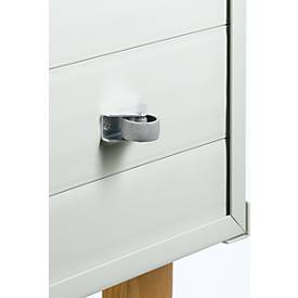 Planungstafel Eichner Flexo, Einzeltafel ohne Wandprofil, 10 Tafelschienen, für bis zu 10 Auftragstaschen, B 315 x T 78 x H 1185 mm, Kunststoff, grau