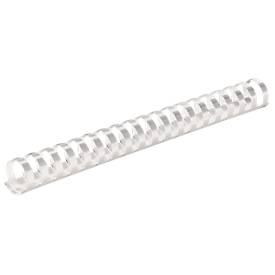 Plastikbinderücken, 19 mm, weiss, 100St.