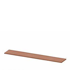 Plateau de finition X-TIME-WORK, large, l. 2580 mm, coloris noix Canaletto