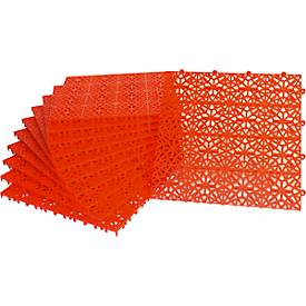 Platten Yoga Rost, rot, 11 Stück