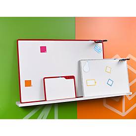 PLAYROOM Wandregal PLAYBOARD, B 1600 x T 141 x H 30 mm, Metall & PET, grau