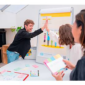 PLAYROOM Whiteboard PLAYBOARD, e3-emaillierter Stahl, weiß, Recycling-PET-Rahmen grau, B 750 x H 1180 mm