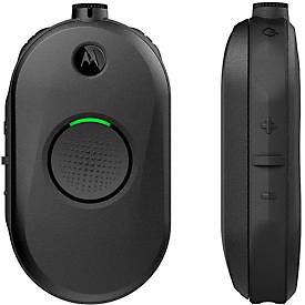 PMR-Funkgerät Motorola PORT CLP446e, lizenzfrei, 2-Wege-Kommunikation, 16 Kanäle, bis 20 h, LED-Ring, IP54, mit Headset, ohne Ladegerät, schwarz
