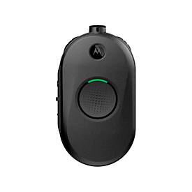 PMR-Funkgerät Motorola PORT CLP446e, lizenzfrei, 2-Wege-Kommunikation, 16 Kanäle, bis 7 km, bis 20 h, LED-Ring, IP54, mit Ladegerät + Headset, schwarz