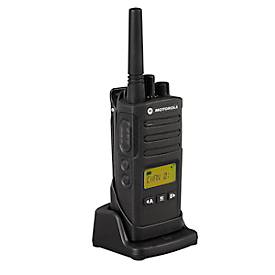 PMR-Funkgerät Motorola XT460, lizenzfrei, 2-Wege-Kommunikation, 8 Kanäle, bis 9 km, bis 20 h, LC-Display, IP55, schwarz