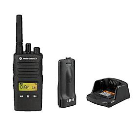 PMR-Funkgerät Motorola XT460, lizenzfrei, 2-Wege-Kommunikation, 8 Kanäle, bis 9 km, bis 20 h, LC-Display, IP55, schwarz