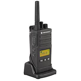 PMR-Funkgerät Motorola XT460, lizenzfrei, 2-Wege-Kommunikation, 8 Kanäle, bis 9 km, bis 20 h, LC-Display, IP55, schwarz