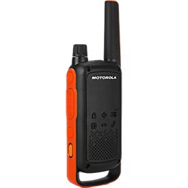 PMR-Funkgeräteset Motorola TALKABOUT T82, 2tlg, lizenzfrei, IPx2, 10 km, 16 Kanäle, schwarz/orange