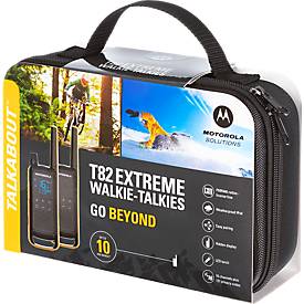 PMR-Funkgeräteset Motorola TALKABOUT T82 Extreme, lizenzfrei, IPx4, 10 km, 16 Kanäle, 2er-Set