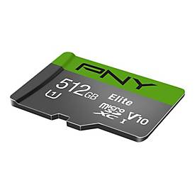 Image of PNY Elite - Flash-Speicherkarte - 512 GB - microSDXC UHS-I