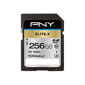 Image of PNY Elite-X - Flash-Speicherkarte - 256 GB - SDXC UHS-I