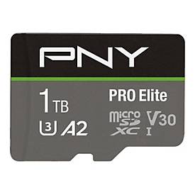 Image of PNY PRO Elite - Flash-Speicherkarte - 1 TB - microSDXC UHS-I