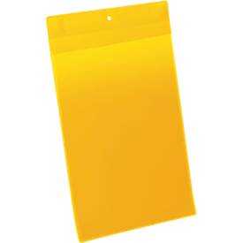 Pochettes magnétiques néodyme - l. 210 x H 297 mm -A4 portrait - jaune - 10 p.