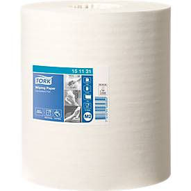Poetspapier Advanced TORK®,1-laags, wit, 6 rollen