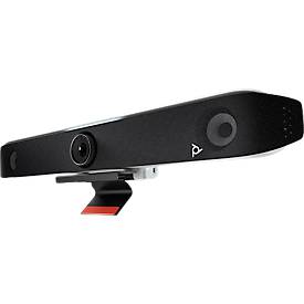 Poly All-In-One-Videoleiste Studio X52, 4K-Ultra-HD-Video, TC10 Controller-Kit, für Räume bis 28 m²