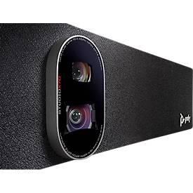Poly All-In-One-Videoleiste Studio X70, 4K-Ultra-HD-Video, TC10 Controller-Kit, für Räume bis 55 m²