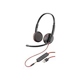 Poly Blackwire 3225 - Blackwire 3200 Series - Headset - On-Ear - kabelgebunden - USB, 3,5 mm Stecker