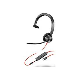 Poly Blackwire 3315 - Blackwire 3300 series - Headset - On-Ear - kabelgebunden - 3,5 mm Stecker, USB-C