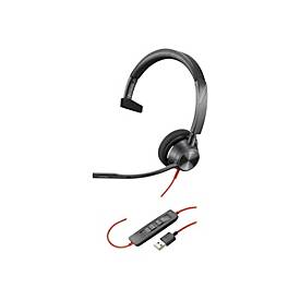 Poly Blackwire 3315-M - Blackwire 3300 series - Headset - On-Ear - kabelgebunden - 3,5 mm Stecker, USB-A