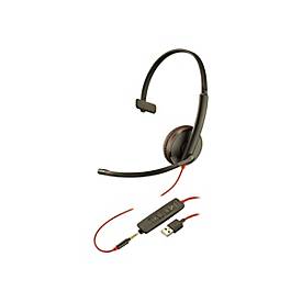 Image of Poly Blackwire C3215 - 3200 Series - Headset - On-Ear - kabelgebunden - USB, 3,5 mm Stecker