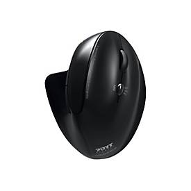 PORT Connect Professional - Vertikale Maus - ergonomisch - Für Rechtshänder - optisch - 5 Tasten