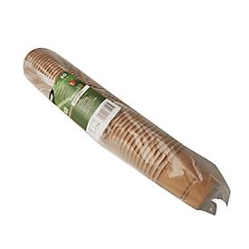 Portionsbecher Papstar pure, 90 ml, Ø 60 x 58 mm, 50 Stk., für Snacks & Saucen, kompostierbar, Frischfaser-Karton, braun