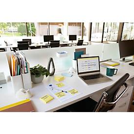 Post-it® Haftnotizen Notes 654Y-20, B 76 x T 76 mm, PEFC®-Papier, gelb, 16 + 4 Blöcke gratis, 100 Blatt/Block