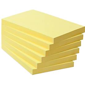 POST-IT Haftnotizen, recycling Papier, gelb