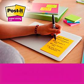 Post-it® Haftnotizen Super Sticky Meeting Notes 8670-3SS-EU, B 203 x T 153 mm, PEFC®-Papier, farbig, 3 Blöcke, 70 Blatt/Block
