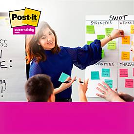 Post-it® Haftnotizen Super Sticky Notes 622-12SS-SOUL, B 47,6 x T 47,6 mm, PEFC®-Papier, farbig, 12 Blöcke, 90 Blatt/Block