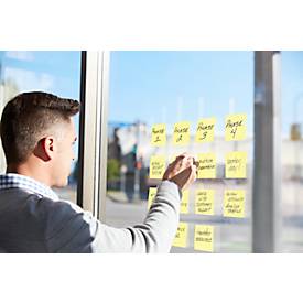 Post-It® Haftnotizen Super Sticky Notes, gelb, 76 x 127 mm, 90 Blatt/Block, 12 Blöcke, in Kartonverpackung