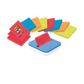 POST-IT Haftnotizen Z-Notes Super sticky + Spender GRATIS