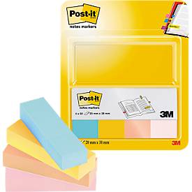 Post-it Haftstreifen 670-4B, 4 x 50 Blatt, farbsortiert