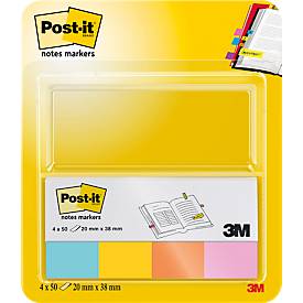 Post-it Haftstreifen 670-4B, 4 x 50 Blatt, farbsortiert