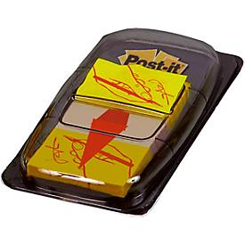 Post-it Index Streifen Standard 680-31, gelb mit Unterschrift