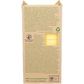 Post-it® Recycling Notes 654-1T, B 76 x H 76 mm, 100 % Recycling-Papier, gelb, 16 Blöcke á 100 Blatt